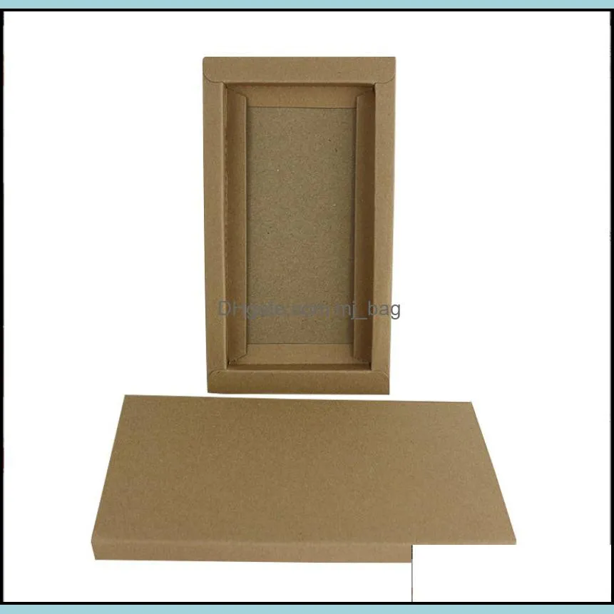 Kraft paper drawer box carton spot mobile phone case packaging box blank gift rectangular
