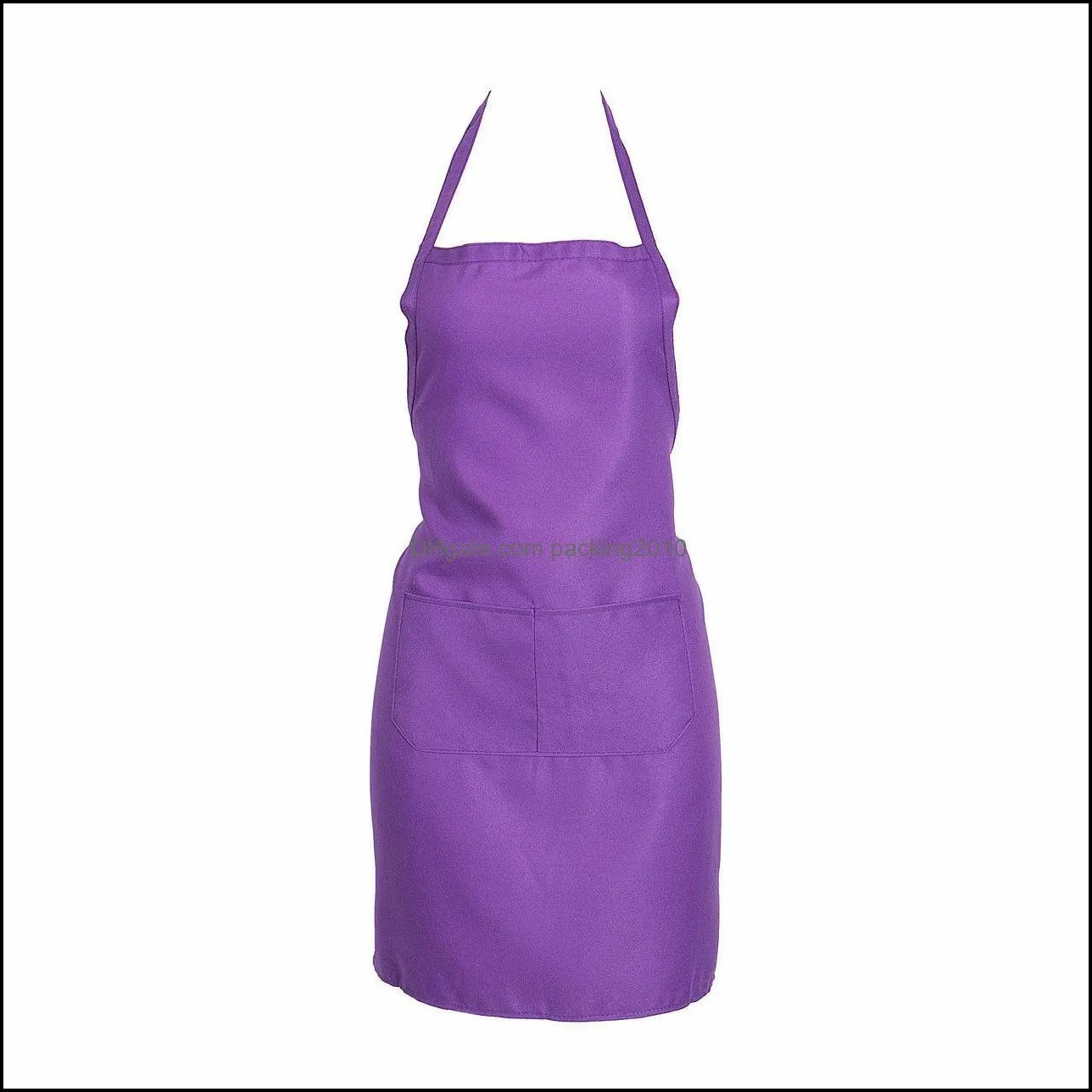 adjustable cooking kitchen apron for woman men chef waiter cafe shop bbq hairdresser aprons custom gift bibs wholesale