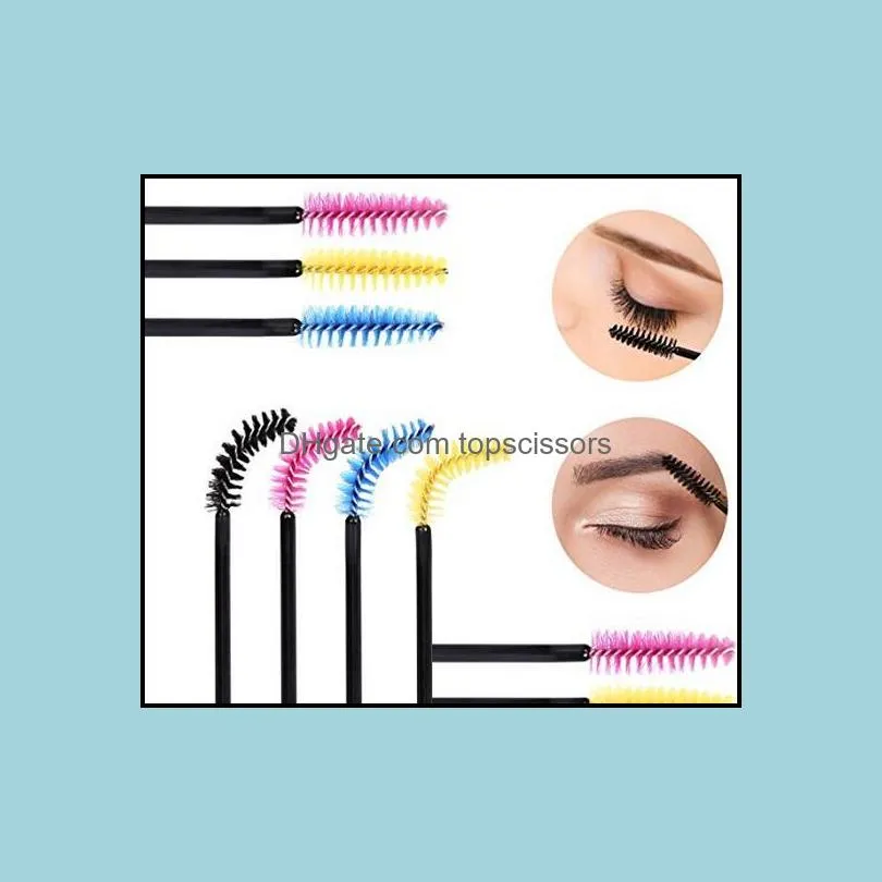 makeup tool 50pcs disposable eyelash makeup brushes cosmetic mascara brush wands applicator for lady gifts