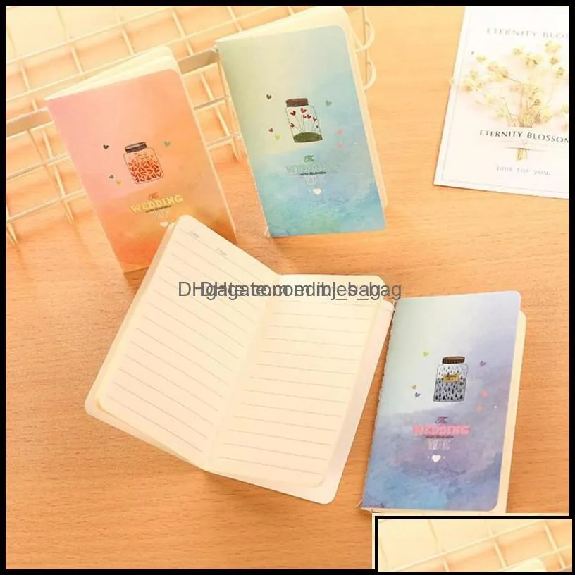 Notepads Vintage Romatic Starry Sky Series 80K Mini Notebook Journal Diary Notepad Soft Copybook Daily Memos Pads Drop Delivery 2021