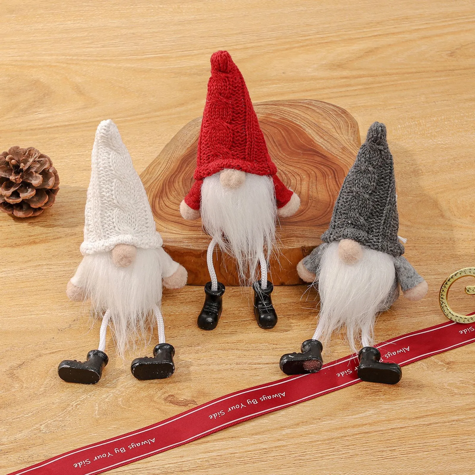 grinch christmas offers shipping decorations for home 2023 novelties faceless doll pendant cute sitting old man small props