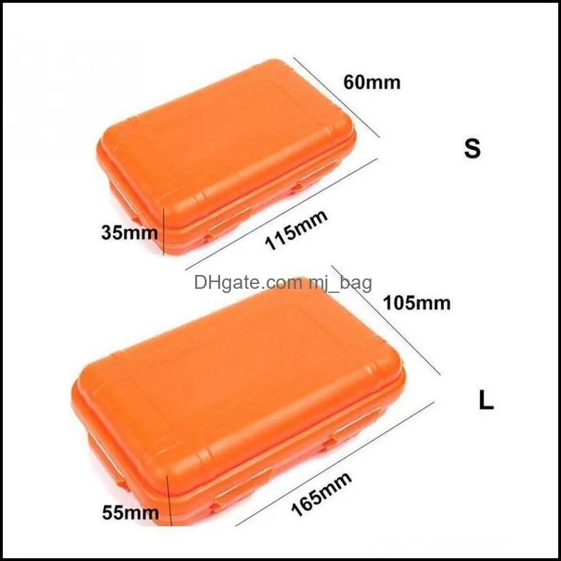 Tool Box L/s Size Outdoor Waterproof Survival Container Plastic Airtight Storage Case For Camping Outdoor Travellin jllHRm soif