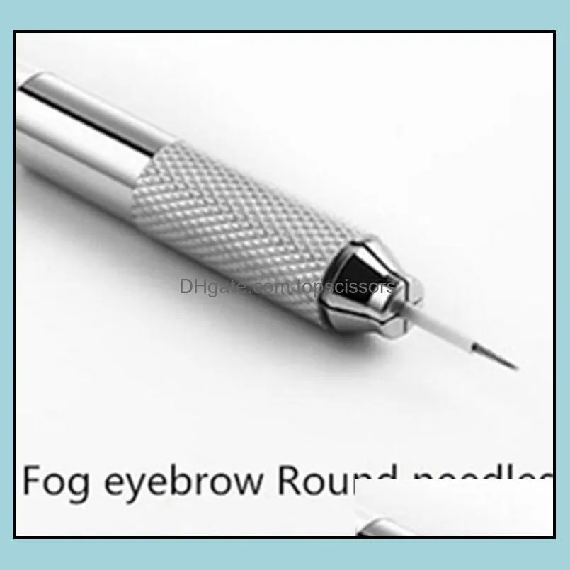 100 pcs 3r 5r 7r 9r 17r 19r 21r needles for manual pen semi permanent makeup manual fog microblading eyebrow pen needles