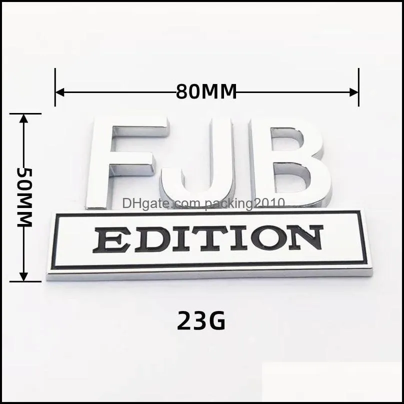 car decoration sticker party favor fjb tailgate decor badge emblem decal auto cars accessories