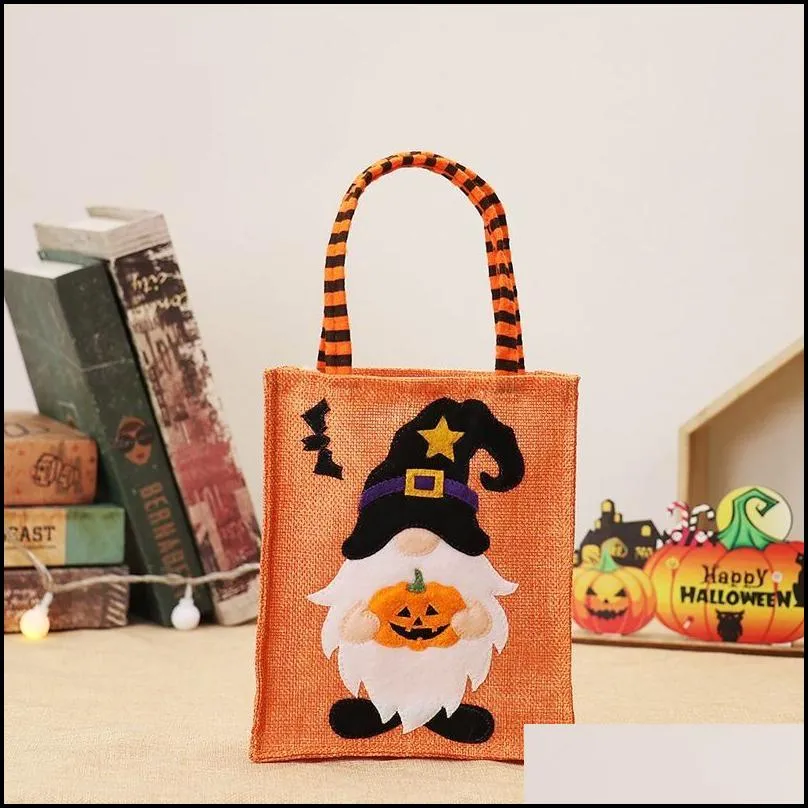 christmas decorations handbag kids gift candy bag linen bags for festival party faceless doll