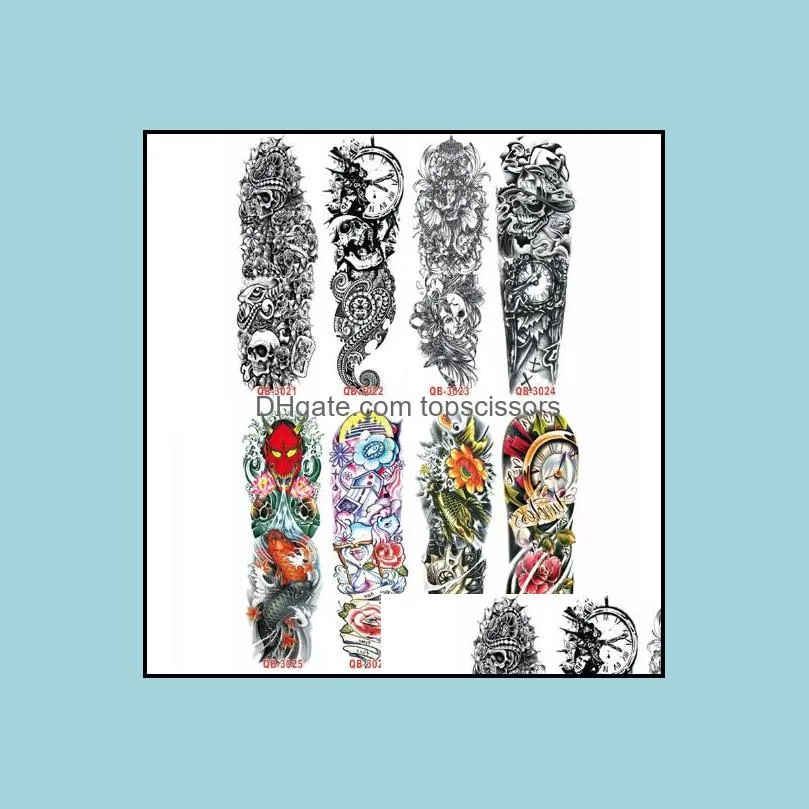 wholesale waterproof temporary tattoos stickers for body art flash tattoo sleeve sexy product fake metallic tattoos transfer stickers