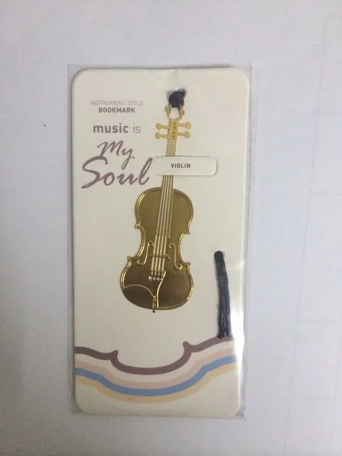 beautiful instrument with lanyard notebook metal bookmark creative fixed piano guitar organ harp violin trumpet