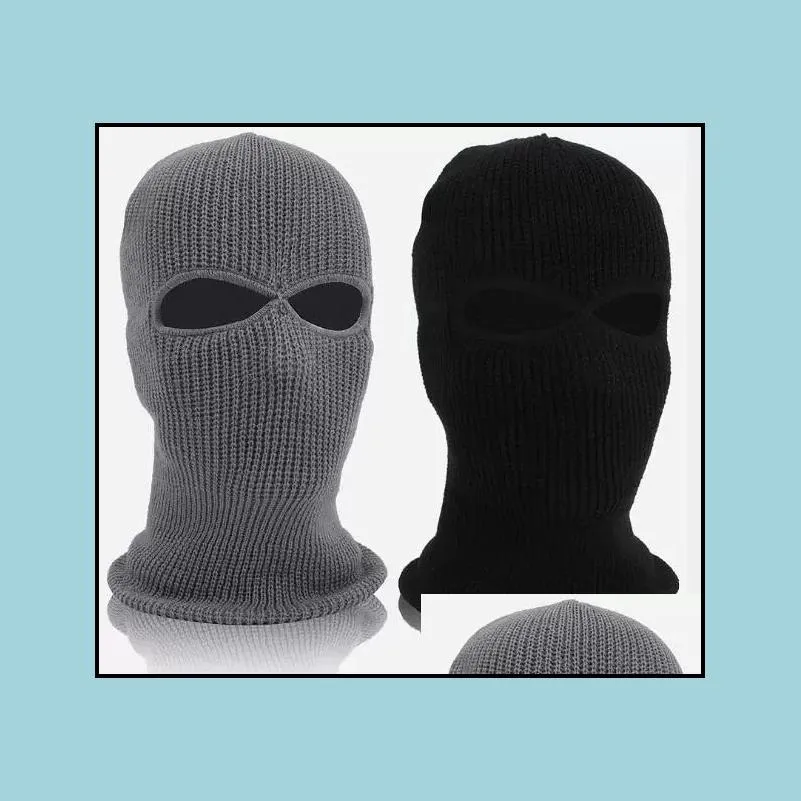 party army tactical winter warm ski cycling 3 hole balaclava hood cap full mask women men face new