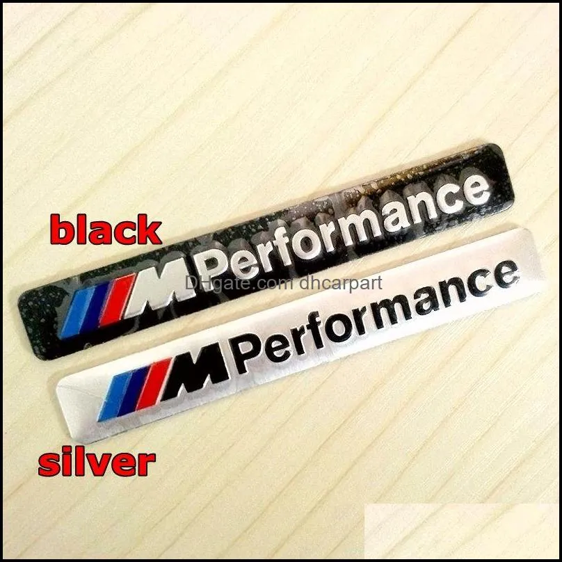 ///m performance motorsport metal logo funny car sticker aluminum emblem grill badge for bmw e34 e36 e39 e53 e60 e90 f10 f30 m3 m5 m6