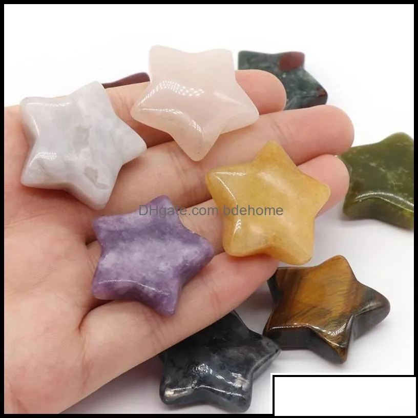 charms charms natural stone furnishing articles rose quartz agate opal star shape crystals and stones healing home decora dhgirlsshop