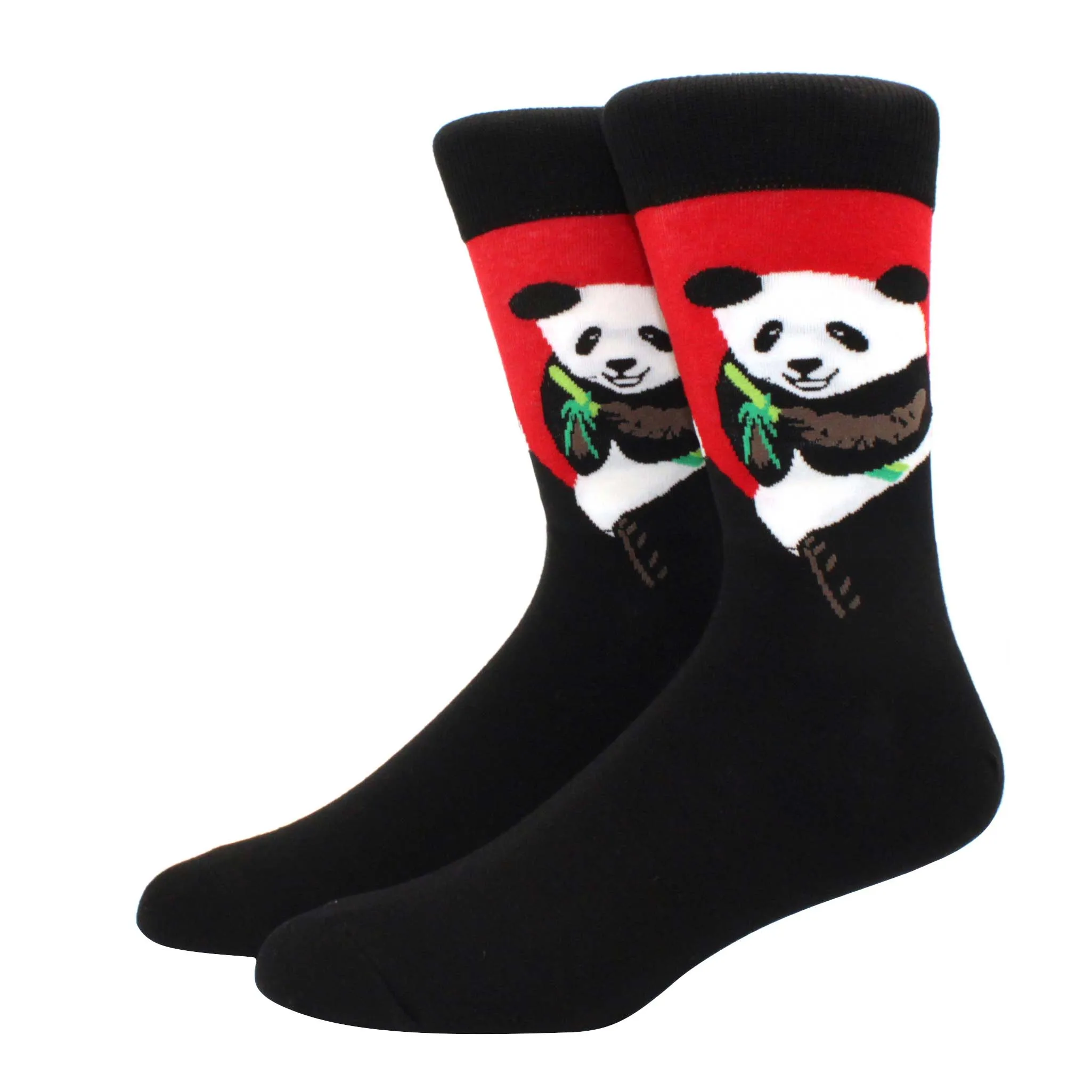 men happy fun socks printing art cute spring animal socks panda cow sheep bulldog cotton fashion harajuku colorful socks men 39s socks