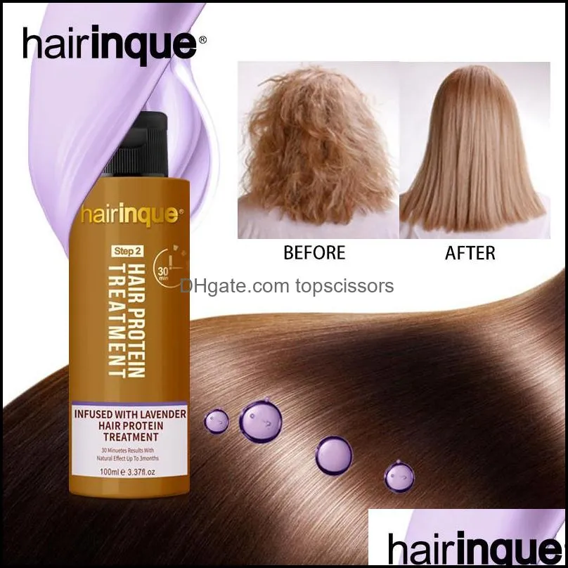 hairinque lavender 12 keratin hair treatment professional use repair damaged hair 30 minutes straighten hair care products
