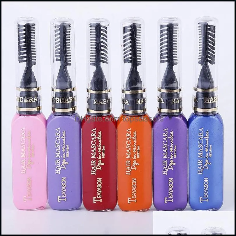 13 colors oneoff hair color dye temporary nontoxic diy hair color mascara washable onetime hair dye crayons 12pcs