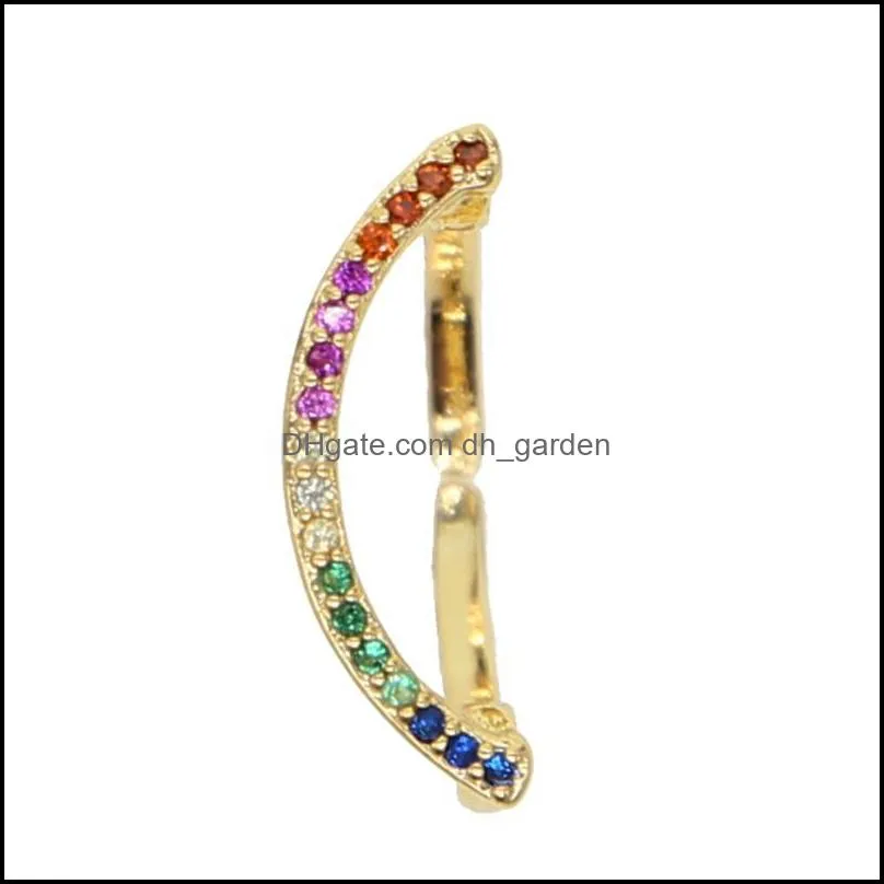 cluster rings open adjusted initial letter design women fashion jewelry colorful cz paved alphabet ring gold rainbowcluster