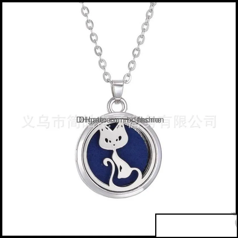 pendant necklaces tree of life aromatherapy necklace per  oil diffuser open stainless steel locket pendant aroma n mjfashion