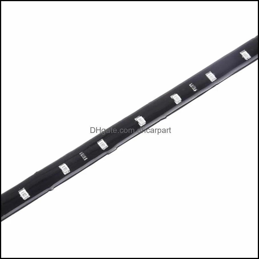 waterproof car auto decorative flexible led strip high power 12v 30cm 15smd car led daytime running light car led strip light drl