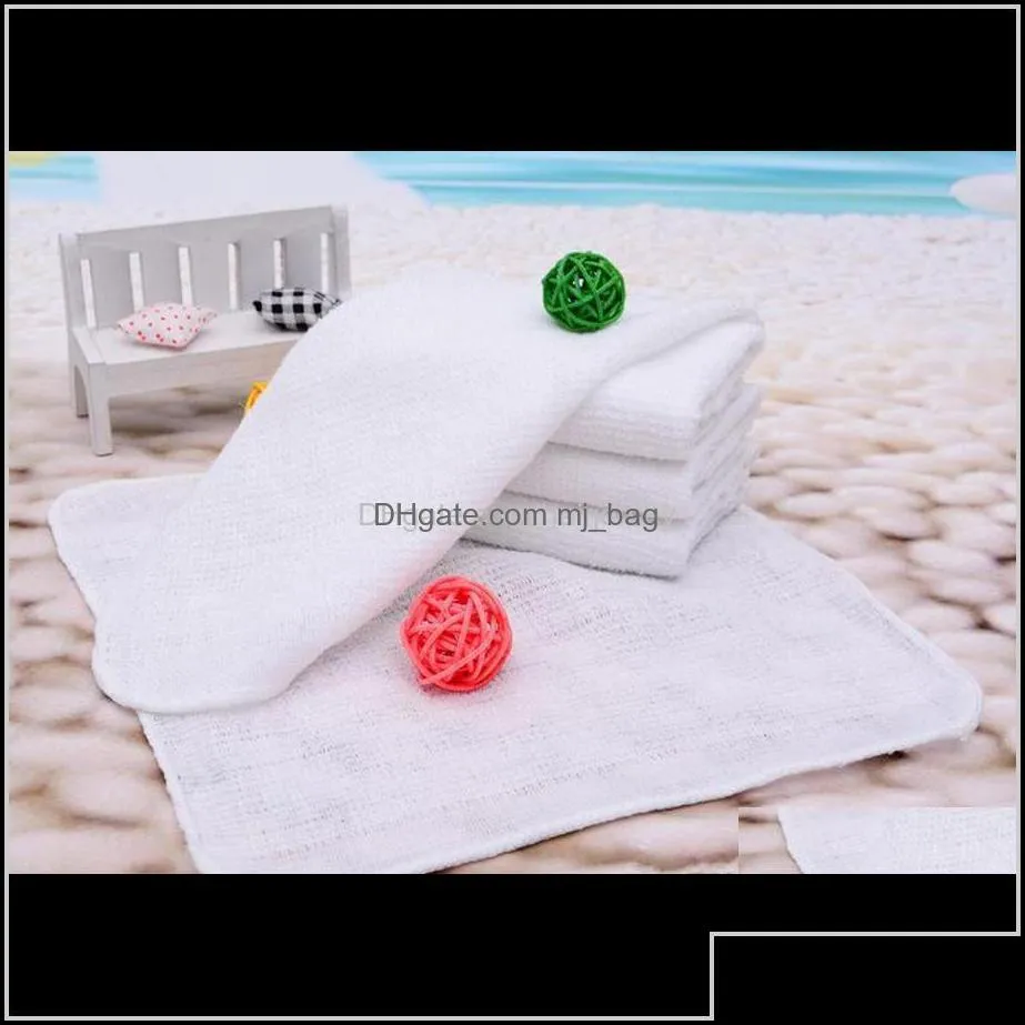 Textiles Home Garden Drop Delivery 2021 White Small Square 20X20Cm Custom Gift Giveaway Absorbent Hand Towel El Cotton Napkin