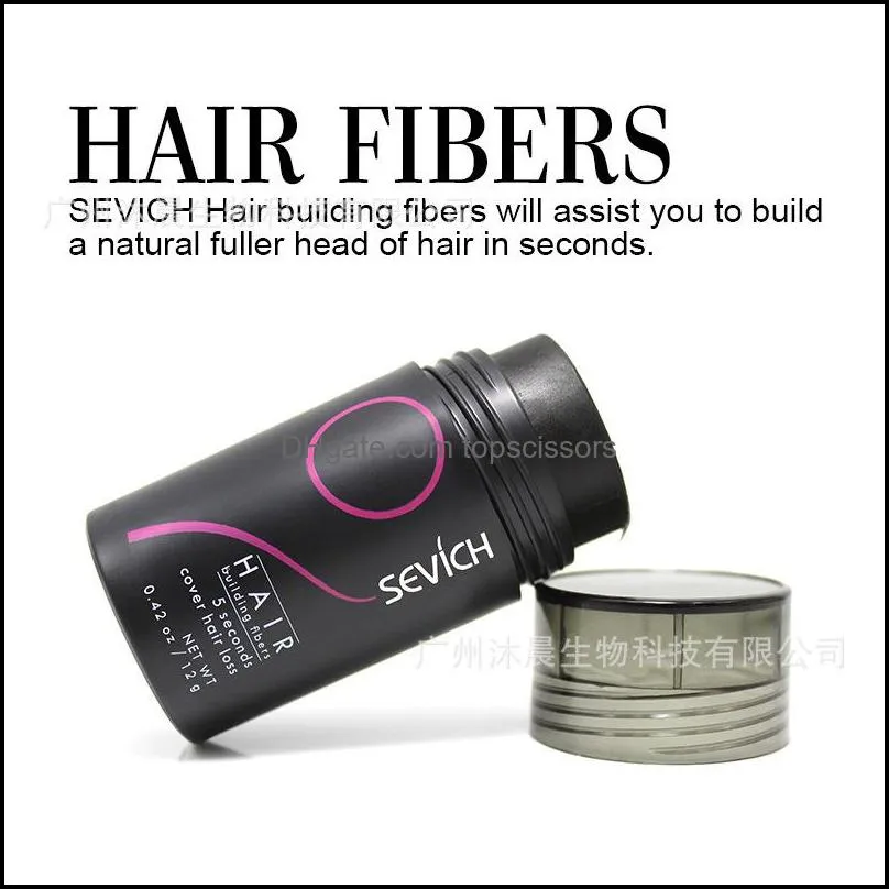 10 colors hair building fiber instant keratin powders for man women