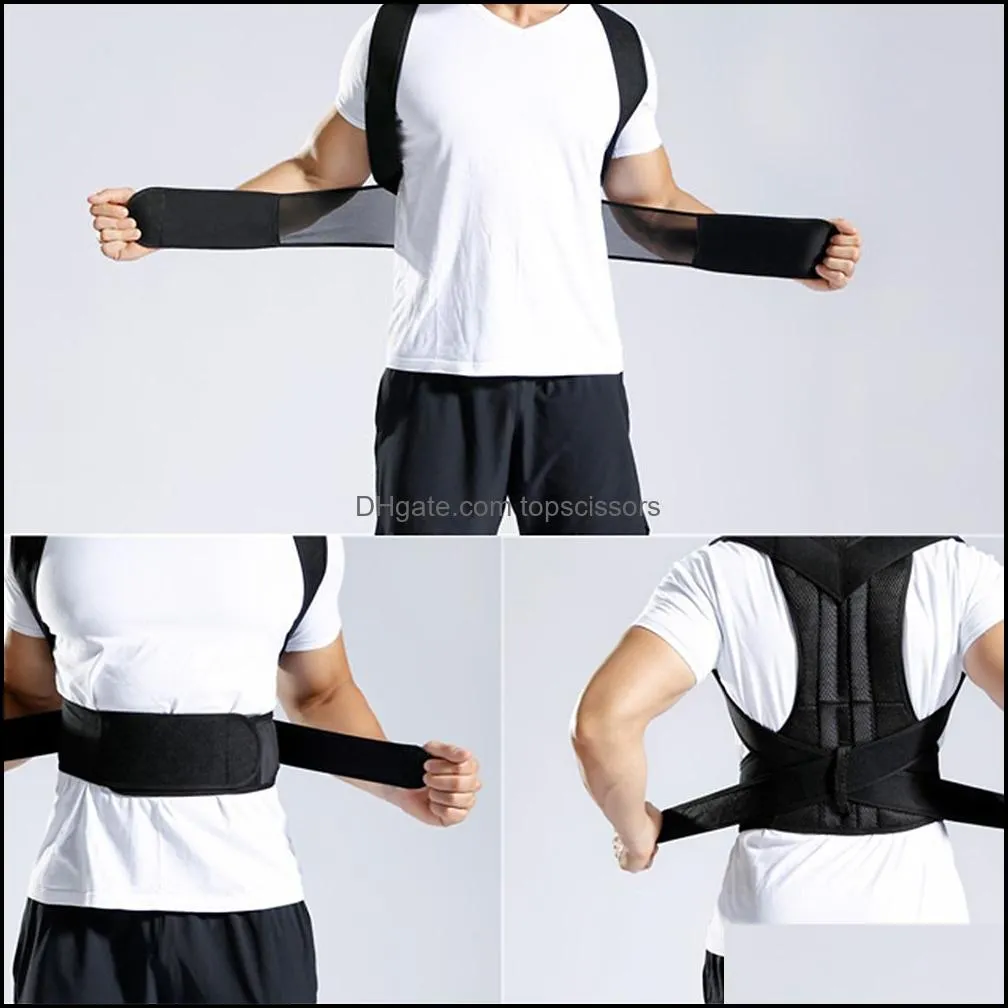 back waist posture corrector adjustable adult correction belt waist trainer shoulder lumbar brace spine support belts vest