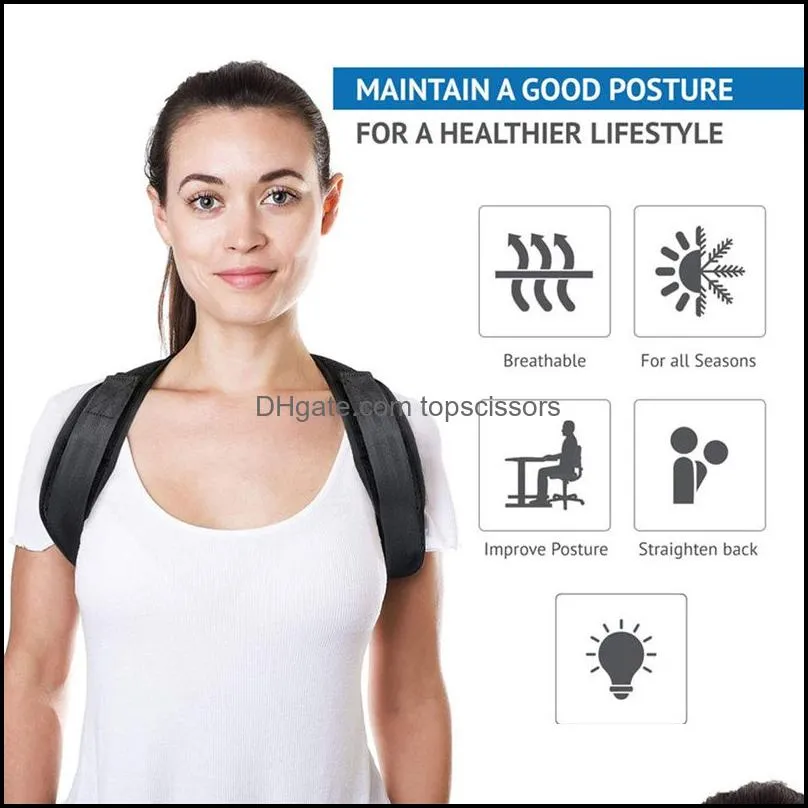 adjustable posture corrector for men women back postures brace clavicle support stop slouching and hunching back trainer