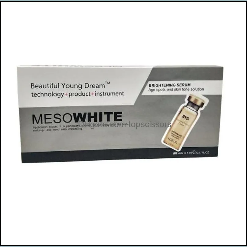 korean cosmetics bb cream glow foundation mesowhite brightening serum for microneedle roller 10pcs/set