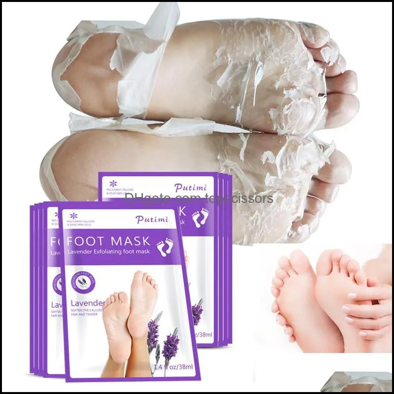 peeling feet mask exfoliating socks for pedicure foot mask spa care pedicure socks remove dead skin foot care 10pcs