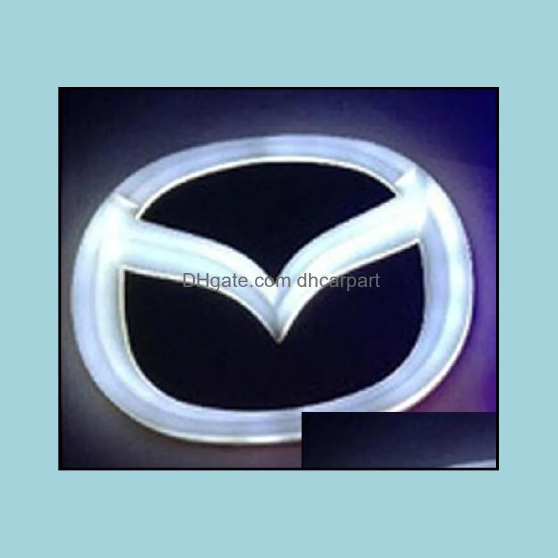 4d logo led light with car decorative lights lamp car sticker badge for mazda 2/3/cx7/mazda8 12 0cmx9 55cm shipping