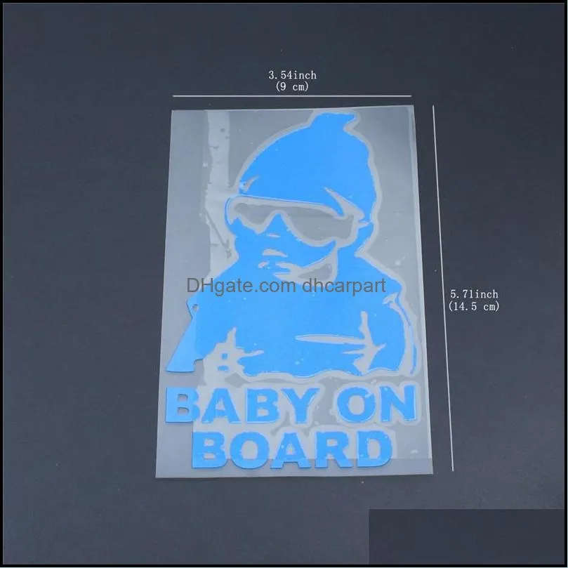 baby on board sticker funny cute cool safety caution decal sign for car windows and bumpers