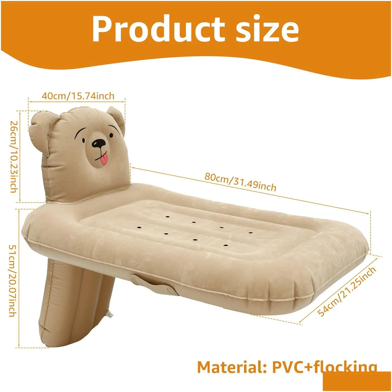 Portable Inflatable Airplane Bed for Toddlers - Travel Crib with Safety ...
