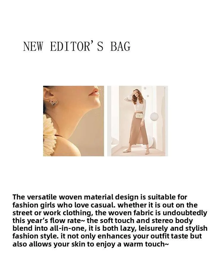 Nuova borsa da donna intrecciata, colorata, con texture, grande capacità, casual, versatile_voghion.com