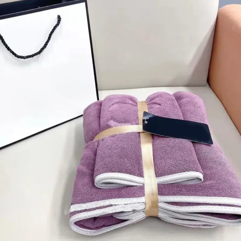 Designer A Set Pure Cotton Towel With Package Luxurys Designers Face Towels And Bath Towel Soft Wash Home Absorbent Washcloths G2204184Z