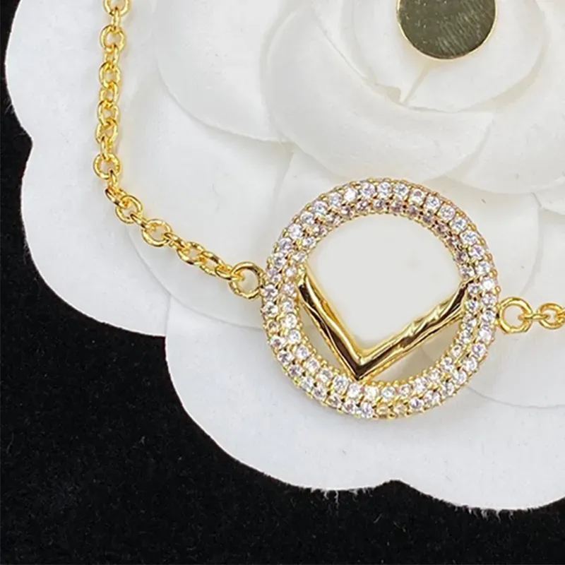 Womens Bracelet With Box Luxurys Designers Crystal Bracelets For Women Letter F Bangle For Wedding Gift Designer Jewerly