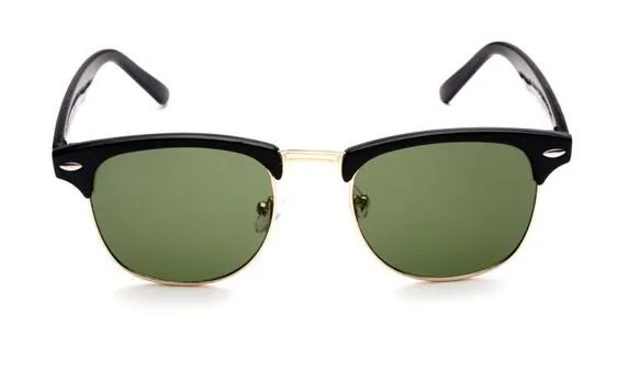 Brand clássica Retro Sunglasses Designer de luxo Eyewear Bands Bands Metal Gold Frame Designer Sun Glasses Men Mulheres Glassses de sol