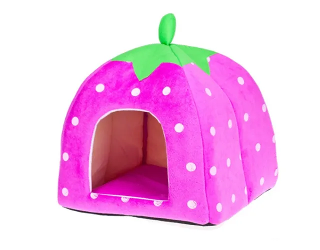 2014 Newest Cute Lovely Soft Super Cool Sponge Strawberry Pet Dog Cat House Bed ,