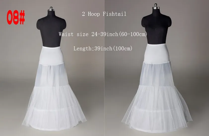 2022 Net Perticoon Robe de bal Maridings Robe Sirène A Line Crinoline Prom Robe de soirée jupons 6 Accessoires de mariage Bridal Style 300O
