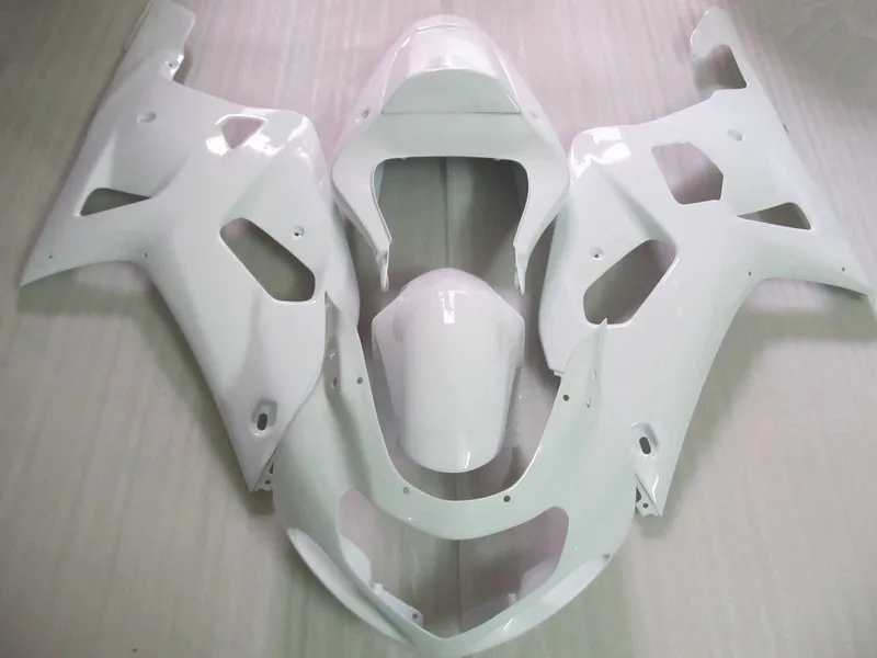 All branco DIY Carenagem para Suzuki GSXR 600 750 00 01 02 03 K1 GSX-R600 R750 2001 2002 2003 kit de carenagem de peças de plástico