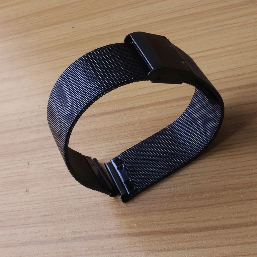 Boucle milanaise 18mm 20mm 22mm 24mm bracelets de montre bracelet bleu foncé noir ultra-mince bracelet en maille d'acier inoxydable Bracelets bracelets de montre pour 265h