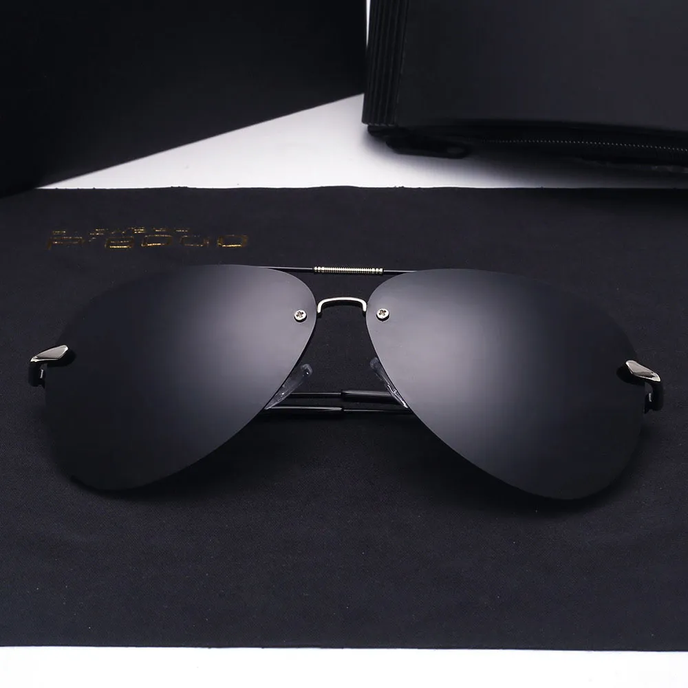 Brand Des lunettes de soleil polarisées Men Metal Alloy Driving Sun Glasses Square Oculos de Sol Polarizado Military Eyewars 300X