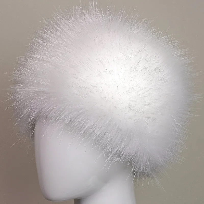 Chapeau d'hiver en fausse fourrure de renard pour femme, chapeau chaud de Style cosaque russe, de haute qualité, 253c