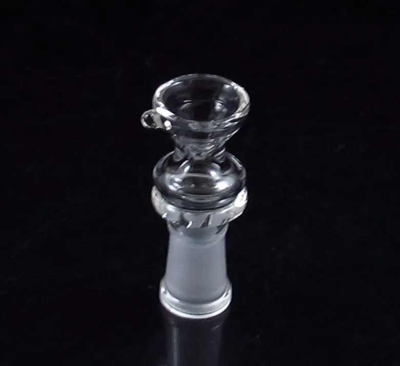 Female Glass Built in screen Bowl Slide ash catcher smoking for bong water pipe dry herb clear 
