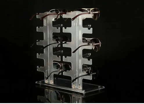 Estante para gafas de sol, soporte para exhibición de gafas, estante de exhibición de plástico, estante de exhibición de plástico 243T