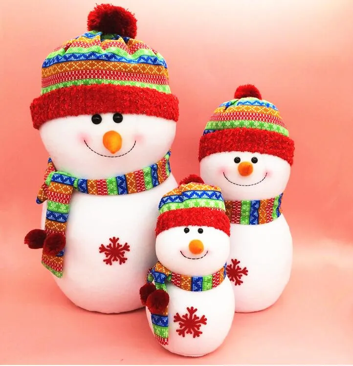 Outdoor christmas decoChritmas Small Snowman With Colorful For Chrismas Cute Christmas Scene Decorations Santa Claus Snowman Xmas 001P