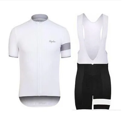 2016 Rapha Cycling Jerseys Sets Cool Bike Suit Bike Jersey Anti Bacteria Cycling Short Sleeves Shirt Bib Shorts Mens Cycling Clothing