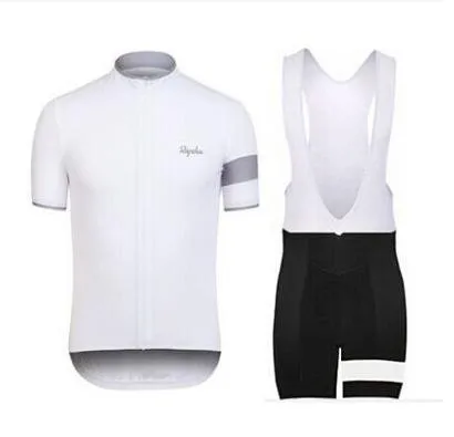 2016 Rapha Radtrikot Cooler Fahrradanzug Fahrradtrikot Anti-Pilling-Radfahren mit kurzen Ärmeln Hemd Trägerhose Herren Cyclings2521