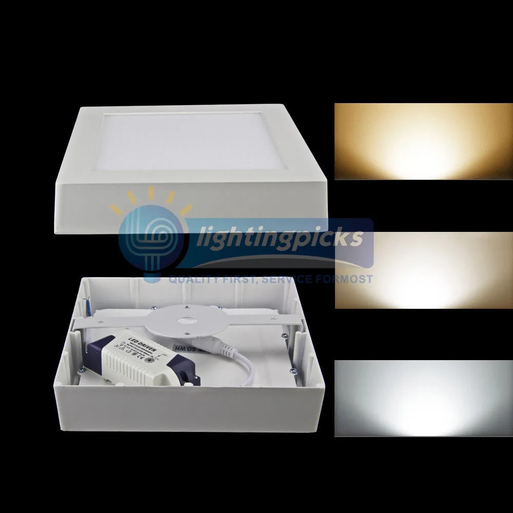 Regulável 9w 15w 21w redondo quadrado conduziu a luz do painel montado na superfície conduziu a iluminação downlight conduziu o teto para baixo holofotes 110-240v dr246r