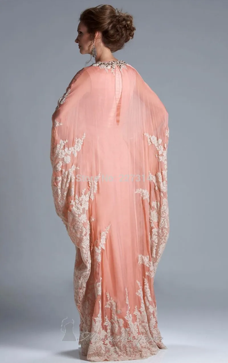 Venta caliente Abayas Dubai Kaftan vestidos de noche del cuello alto de manga larga musulmán de la manga vestido maxi largo Árabe Formal Longitud vestidos de noche Suelo