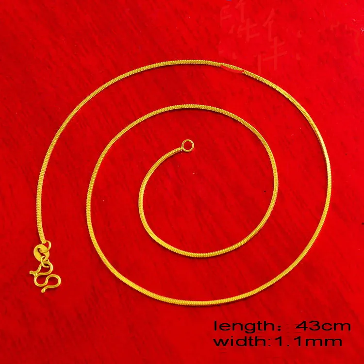 Snake Skelett Welle Kette Braut Halskette Gold überzogene Halskette, 24k Gold necklacefor 2014 Frauen Schmuck gefüllt