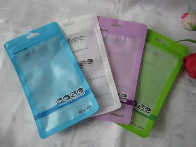 Renkli Fermuar Plastik Perakende Çanta Ambalaj Paketi iphone 12 11 XR XS Max 7 6 6 S 4.7 