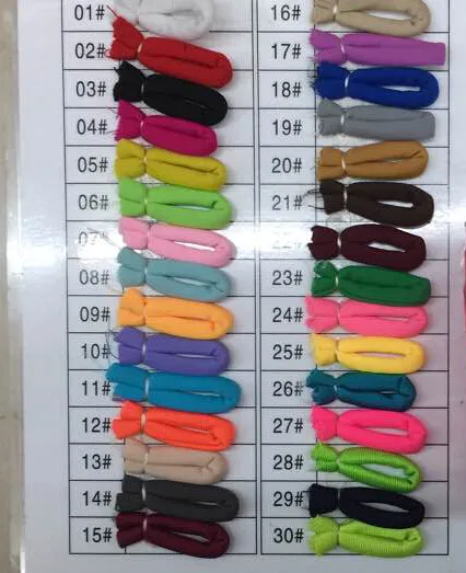 Cordon élastique en lycra, 30 couleurs, 5mm, 20m, rangée, cordon rond cousu, bande en Lycra pour collier et bracelet, 216N