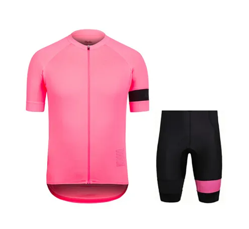 2016 Rapha Cycling Jerseys Sets Cool Bike Suit Bike Jersey Anti Bacteria Cycling Short Sleeves Shirt Bib Shorts Mens Cycling Clothing
